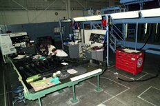 LM Aero employees working on an F-2 wing box